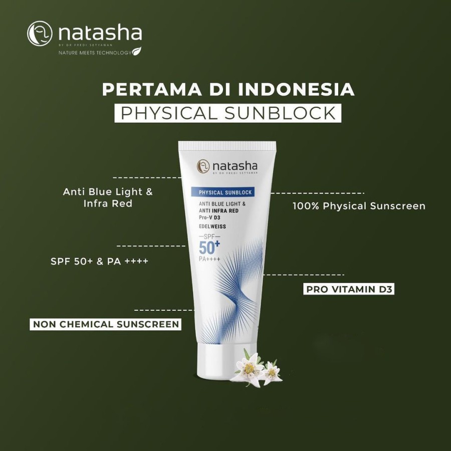 Natasha by dr Fredi Setyawan Physical Sunblok SPF50